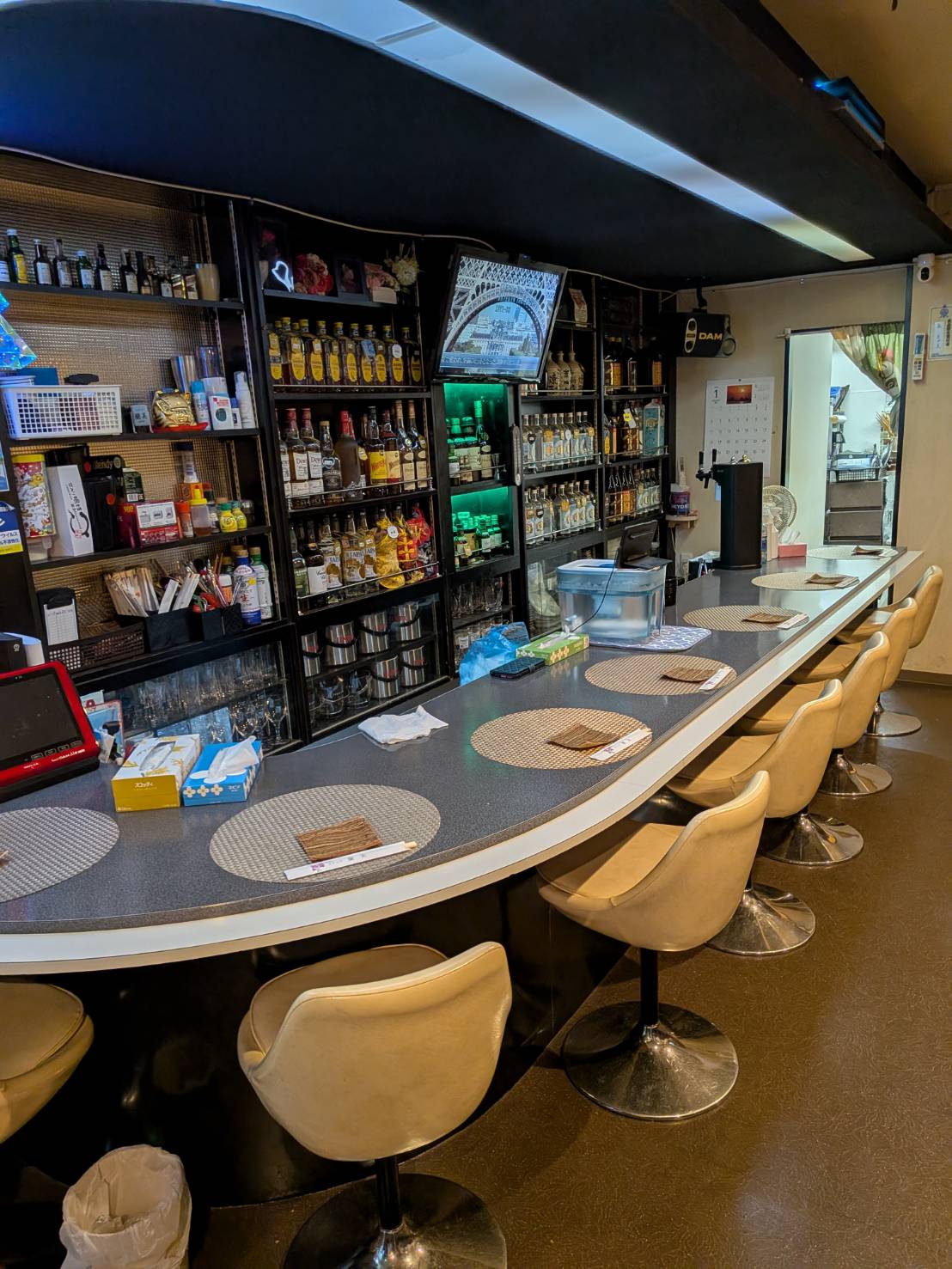 スナック蘭美の店内